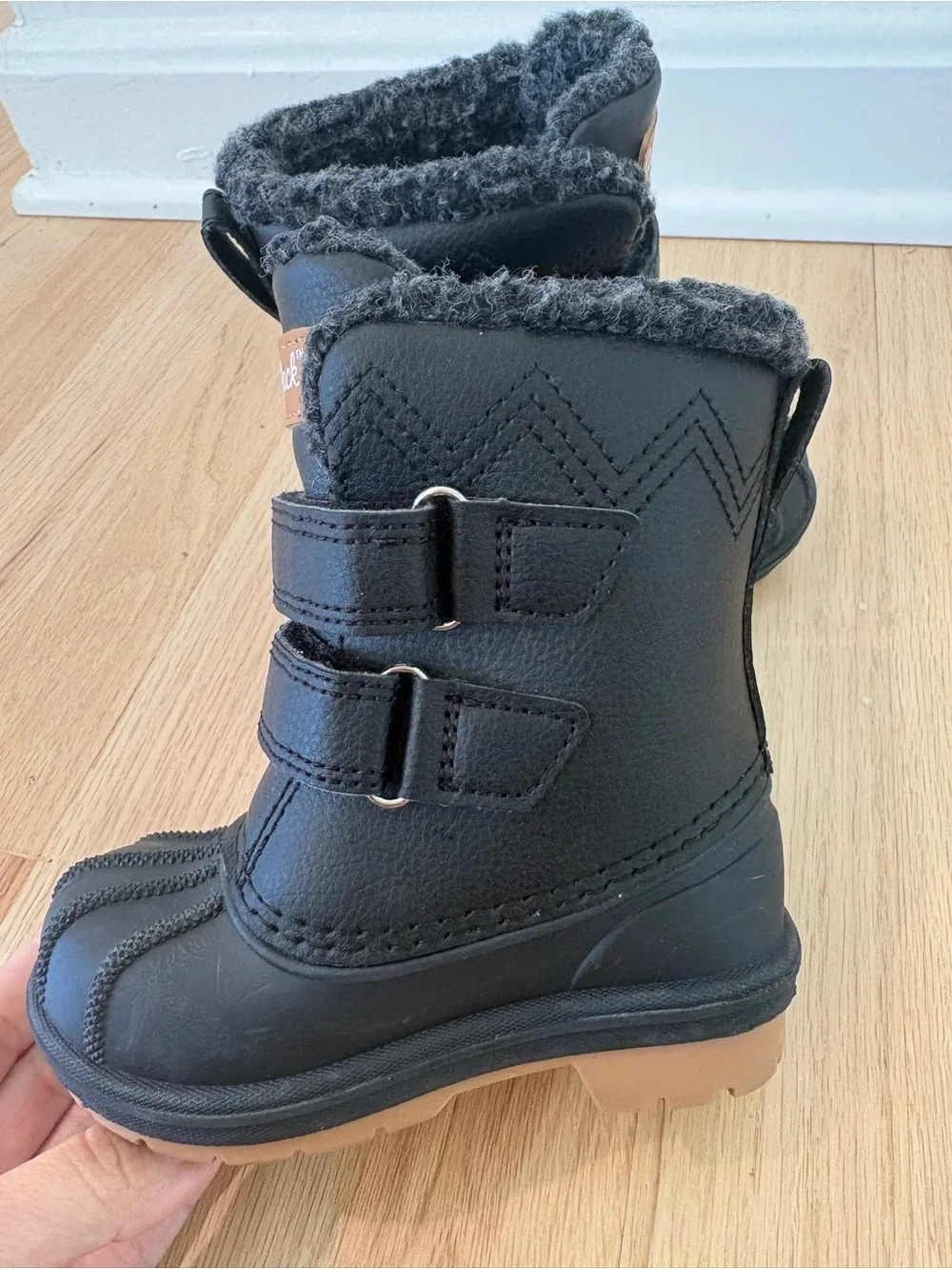 Cat & Jack Black Winter Boots
